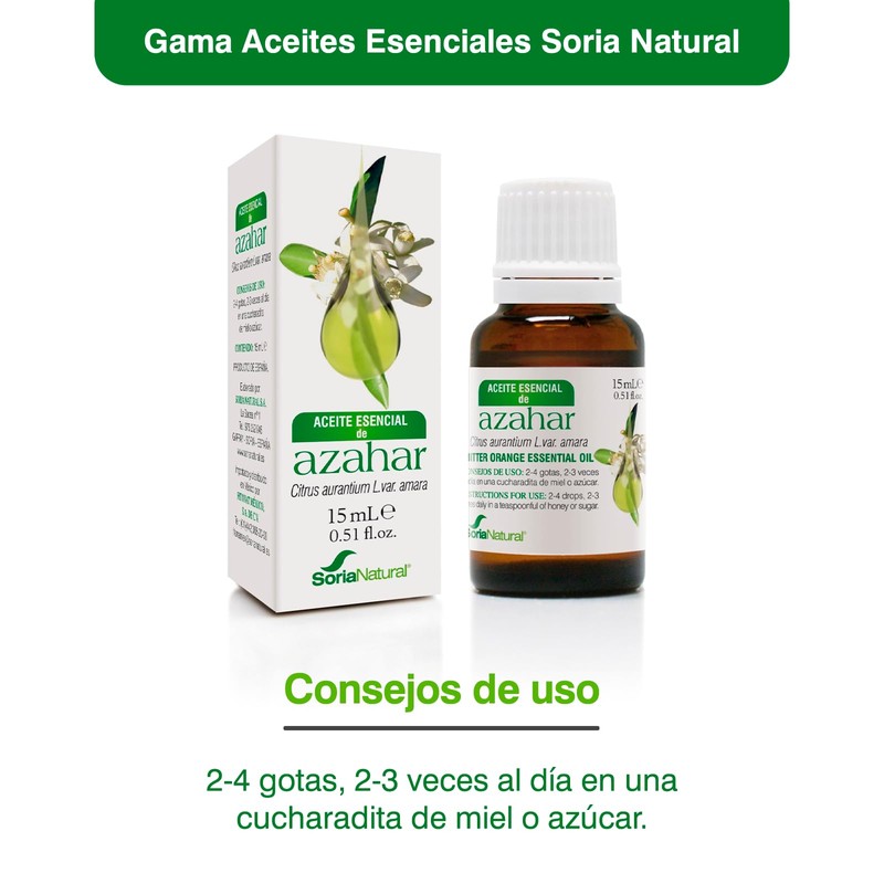 Soria Natural, Olio essenziale di fiori d'arancio, Arancia amara, 15