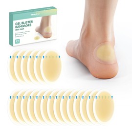 Gel Blister Bandages Hydrocolloid Bandages - Welnove 21ct Blister Cushions (Heel Pack) - Blister Bandages for Heel, Toe & Foot - Blister Pads for Prevention & Recovery - Water Resistant Bandages