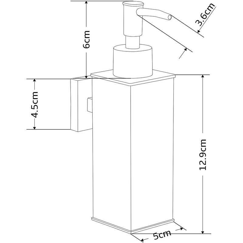 BGL Soap Dispenser Stainless Steel 304 Wall Mount Liquid and