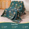 Boho Throw Blanket for Bed,100% Cotton Ultra Soft Lightweight Muslin