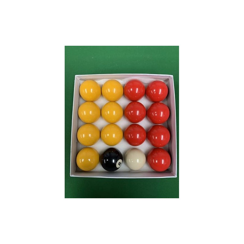 TGA Sports Billiard Balls Pool Ball Set (2-1/4 Inch Red