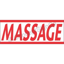 Concept Signs & Graphics 2'X5' MASSAGE BANNER Sign Beauty Spa Therapy Health Wellness Chinese Asian