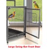 Mcage 22" Heavy Duty Wrought Iron Travel Bird Cage Carrier