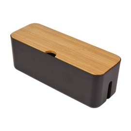 Sourcemall Cable Management Box| Power Stripe Organizer|Cord Organizer Box| Hide and Conceal Power Strips and Electrical Cords from TVs, Computers, and Desks| Keep Pets Safe