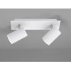 Trio Leuchten bar in metal, white, spotlight bar 2-bulb, exclusive
