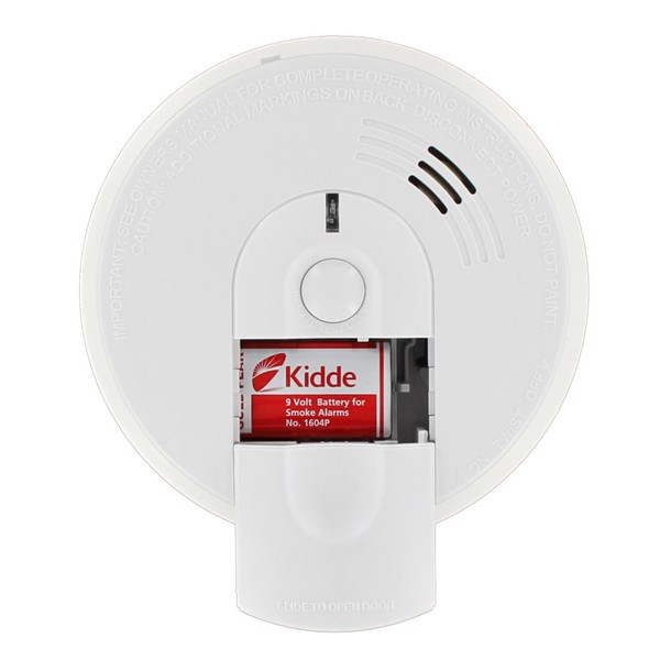 Kidde I4618AC Alarm Hardwire Smoke Detector with 9V Backup and Front Load Battery Door | Model i4618, White