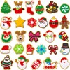 28 Pcs Christmas Iron on Patches Embroidered Sew Applique Repair