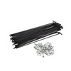 Motoforti 40 Pcs 14G J Bend 136mm Bike Bicycle Spokes