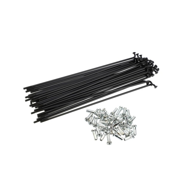 Motoforti 40 Pcs 14G J Bend 136mm Bike Bicycle Spokes