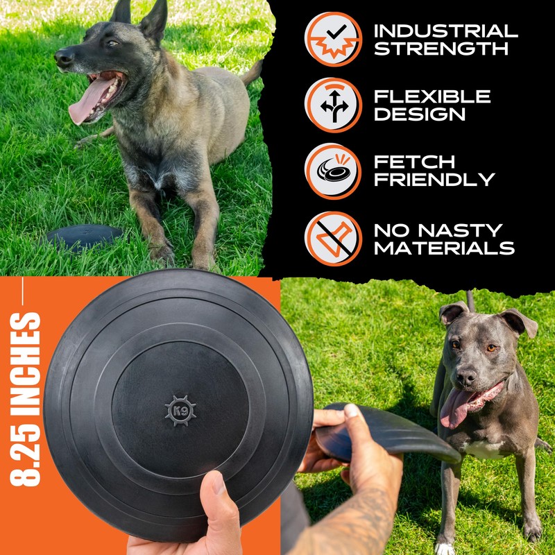 Monster K9 Indestructible Flying Disc - Lifetime Replacement - Durable