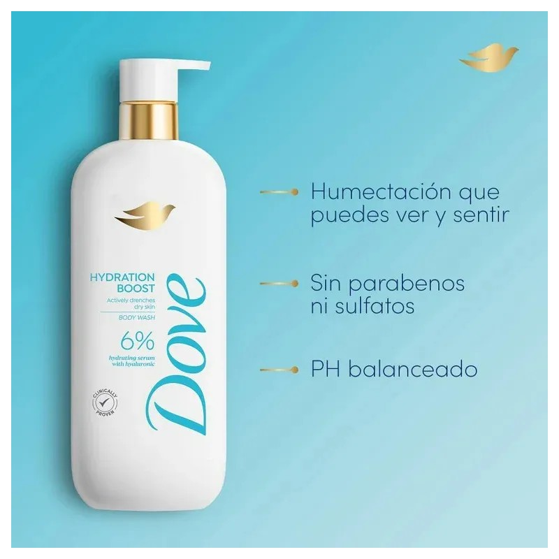 Dove Jabón Corporal Líquido Hydration Boost 547 Ml