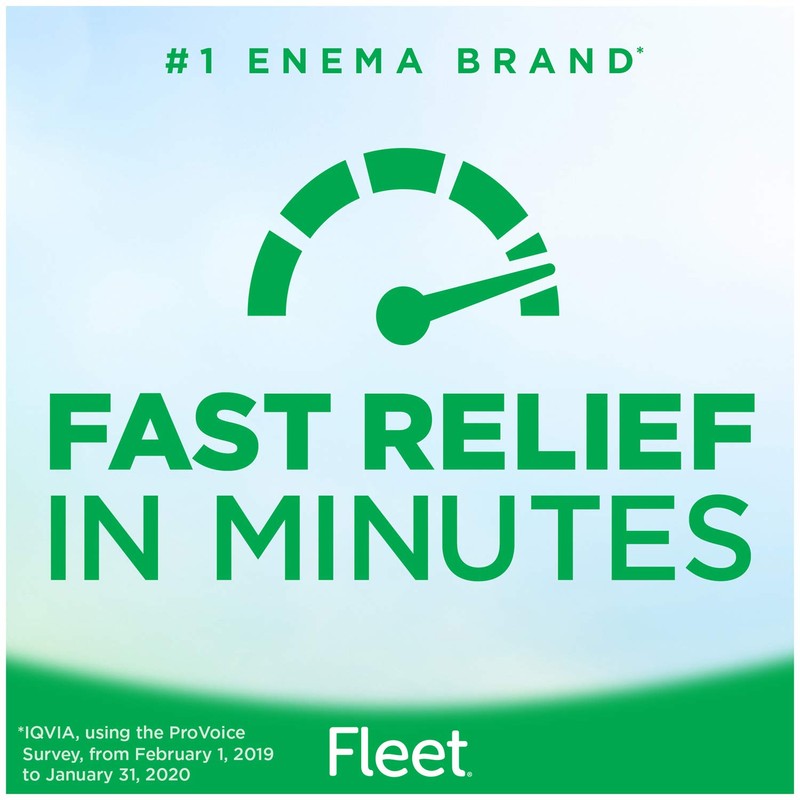 Fleet Laxative Saline Enema for Adult Constipation, 4.5 fl oz,