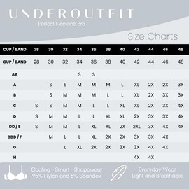 Underoutfit Perfect Neckline Wireless Bra - Comfy Women's Bra Without Underwire