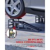 5T Hydraulic Car Ramps - 4-Position Adjustable Height (11.61” to