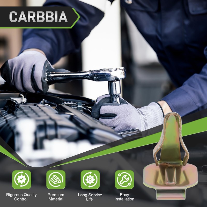 25PCS Carbbia Metal Trim Panel Fastener Fits into 5/16" Hole