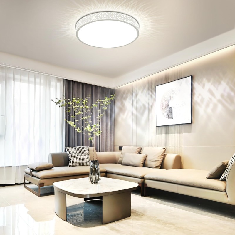 kuwork LED Ceiling Light Living Room: Openwork Ceiling Light 30