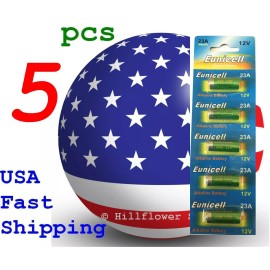 5 pcs X 23A A23 Top MN21 MN23 GP23 23AE 23GA Card 12V Alkaline Battery
