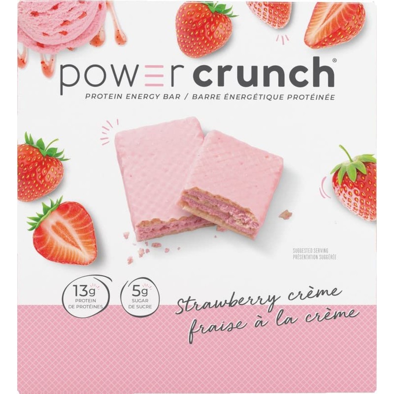Power Crunch Proteína Bar Crema Fresa 12 unidades (12 x