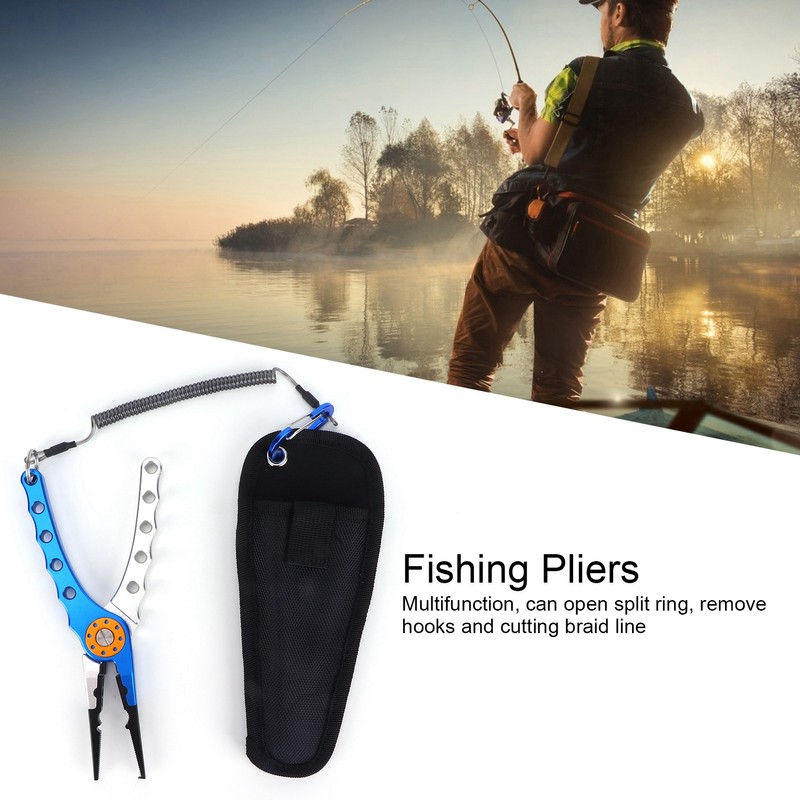Fishing Lure Pliers Tongs Multifunction Aluminum Alloy Hook Remover Tool