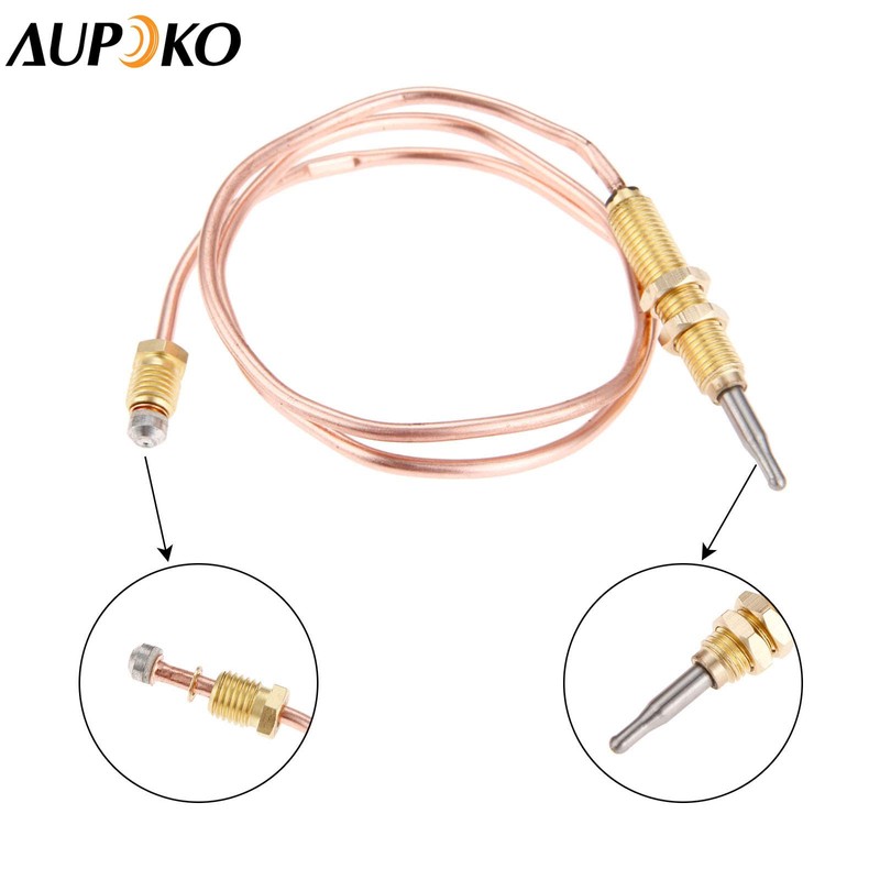 Aupoko Universal Thermocouple for Gas Fireplace Patio Heater Thermocouple 600