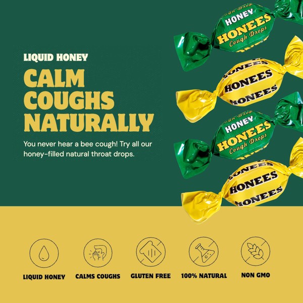 Honees Honees Honey Filled Drops, Variety Pack (Honey and Honey