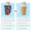 4Pack Reusable Iced Coffee Sleeve Insulator Sleeves for Cold Drinks