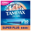 Tampax Pearl Tampons with Plastic Applicator, Super Plus Absorbency, Unscented,