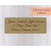 60ct - Wedding Invitation Return Address Kraft Labels, Wedding Invitation