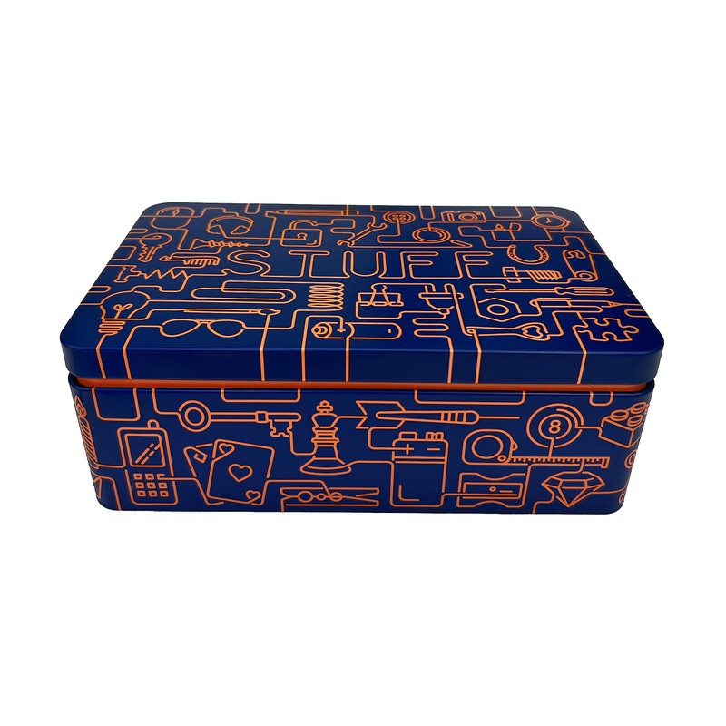 TINIT Stuff Tin - Man Tin Miscellaneous Storage Box (Deep