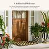 MACKENZIE-CHILDS Woven Check Entrance Mat, Decorative Outdoor Coir Doormat, 24"