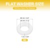PATIKIL M3 Nylon Flat Washers, 120 Pcs 3mm ID 6mm