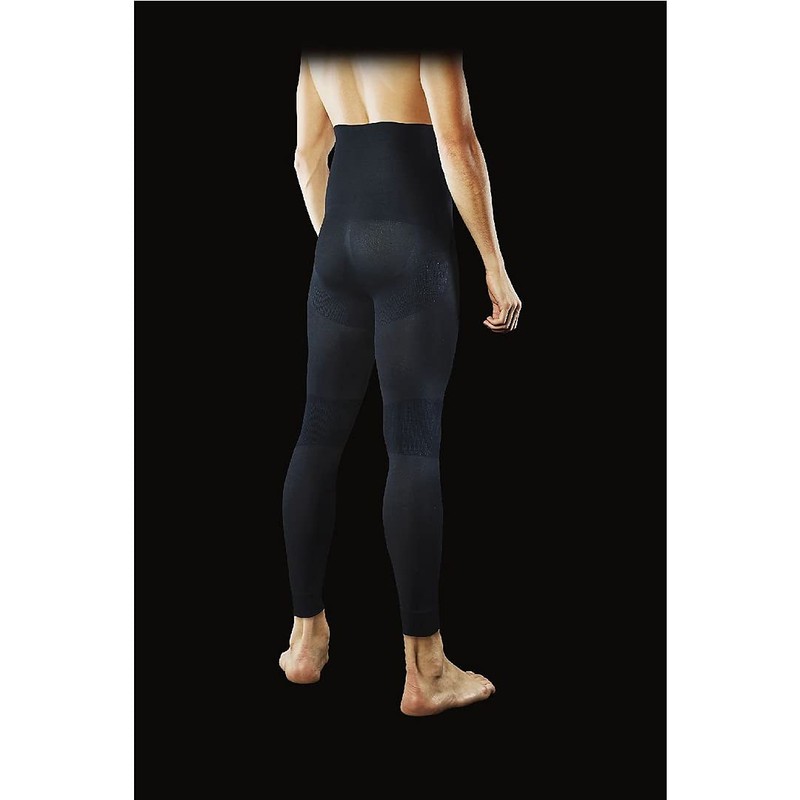 Gunze RZ1101 RIZAP Men's Leggings, Black