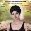 SAKUCHI Chemo Hats Solid Women's Bamboo Soft Headwear, FadedDenim, Unit