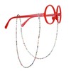 ZARSIO 2PCS Beaded Eyeglass Chains for Women, Glasses Strap Holder