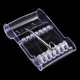 Professional Hair Scissor Storage Rack Plastic Clear Scissors Holder Hair Salon Shear Holder Barber Shop Scissors Organizer