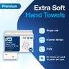 Tork Extra Soft Multifold Hand Towels White with Blue Leaf