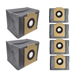 6 Pack Vacuum Dust Bags – Compatible with eufy X10 Pro Omni & X8 Pro Self-Empty Station, Large Capacity & Durable Replacement Bags for Cleaner Home