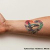 'Orca Splashing In Ocean Waves' Temporary Tattoo - Water Resistant,