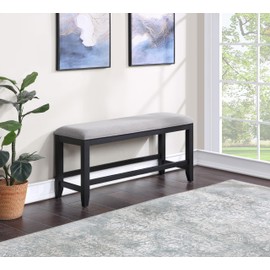 Steve Silver Furniture Yves Counter Bench Grey