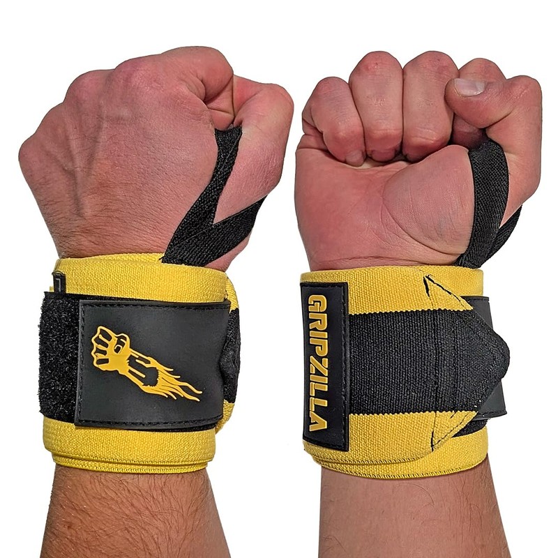 GRIPZILLA - Muñequeras para levantamiento de pesas para hombres y