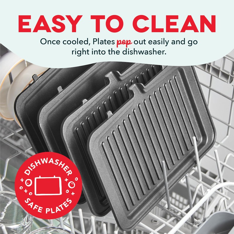 MultiMaker Flex Press Grill System, Grill + Waffle, Removable Plates