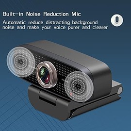 Zousinn 1080P Wide Angle Streaming Webcam - HD Web Camera with Microphone for Video Conferencing and Recording, USB Camera Plug-and-Play, Compatible with PC/Laptop/Desktop