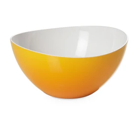 Bowl of 20 cm and 1.5 L with White Interior and Yellow Exterior, Trendy line by Omadadesign