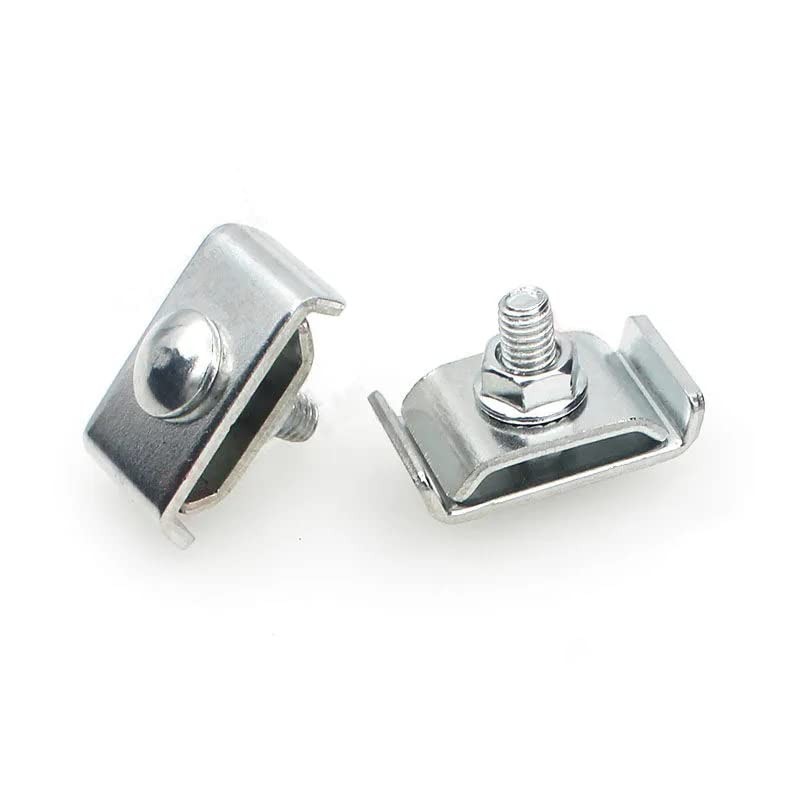 Gridwall Joining Clips, JruiZhp 10 Pcs Silvery Wire Grid Panel