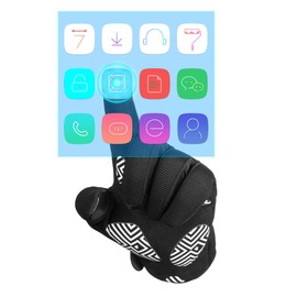 VMFTS Cycling Gloves Full Finger Motorcycle Gloves Outdoor Winter Work Gloves Touch Screen Men Womans for Driving Camping Hiking Riding Biking Running Hunting Fishing Shooting,Black X-Large