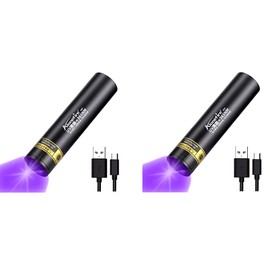 ALONEFIRE 2PCS ALONEFIRE SV57 3W Portable UV Flashlight 365nm Rechargeable Ultraviolet USA