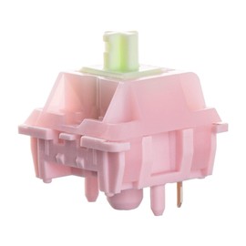 KiiBOOM x Strawberryjam1986 Linear Mechanical Switch Set, 5-Pin, 40gf, 35 Pieces Strawberry Jello Switches for Mechanical Gaming Keyboard, Compatible with MX Keycaps