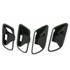Riloer Car Accessories Carbon Fibre Chrome Interior Door Handle Shell