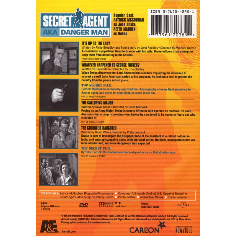 Secret Agent AKA Danger Man Vol 4 (4 Complete Episodes)