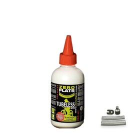 ZEROFLATS Anti-Puncture Sealant for Bicycle Tires - 8.4oz | Standard, Tubeless and Tubular Tires | All Bike Tires | Ultra-Fast Liquid | Clean and Easy to Use | Required Tool Included